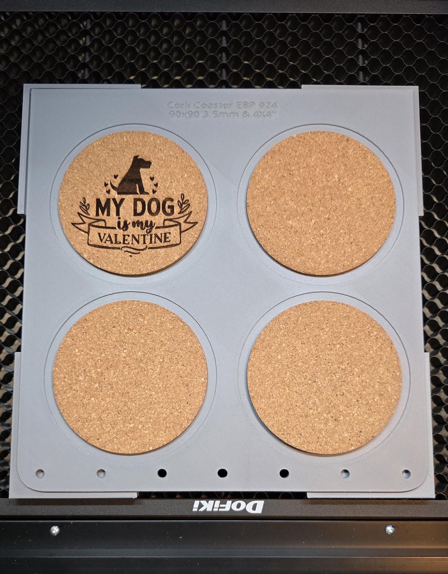 Cork Coasters not included with this adapter