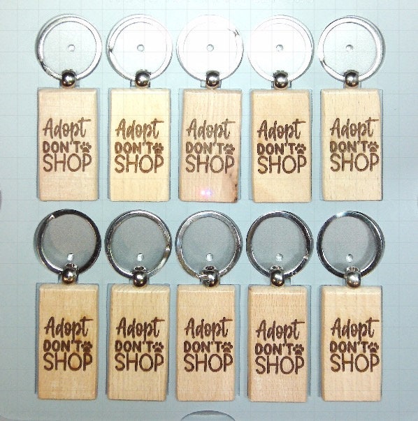 10 Wood Rectangle Key Chains Jig xTool F1 Ultra, 3D Printed Jig, xTool Fiber Laser Jig, xTool F1 Ultra Jig, Fiber Jig, 3D Jig, XCS File