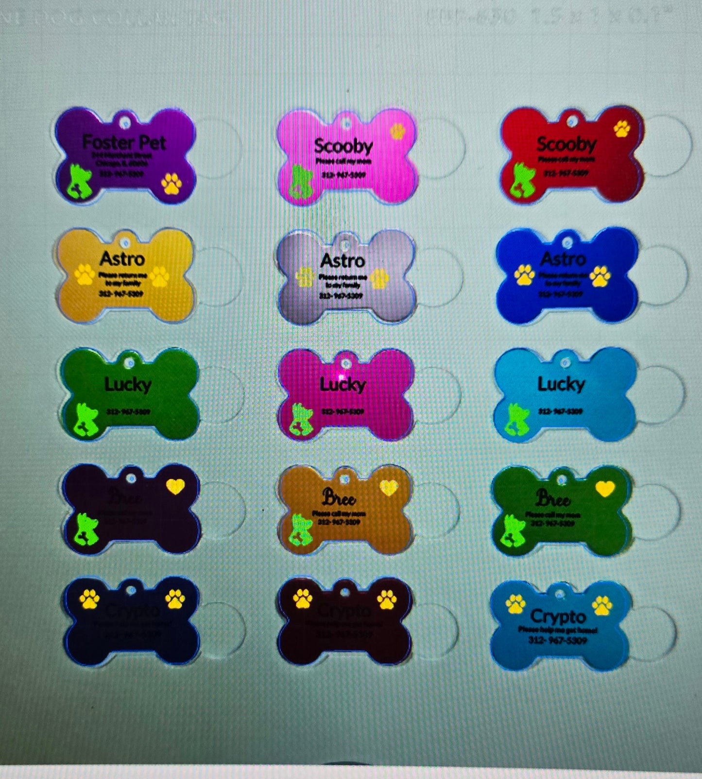 xtool f1 ultra bone dog tag jig