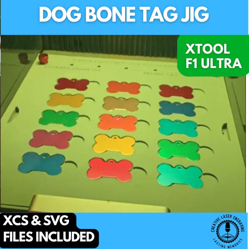 xtool f1 ultra bone dog tag jig