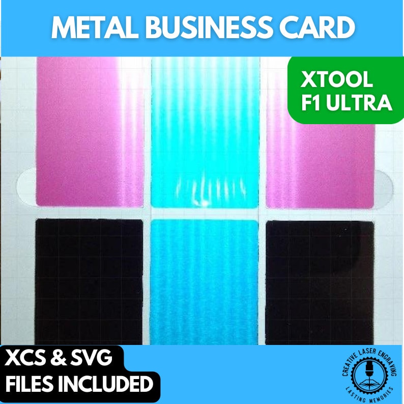 Metal ,business card xtool f1 ultra jig