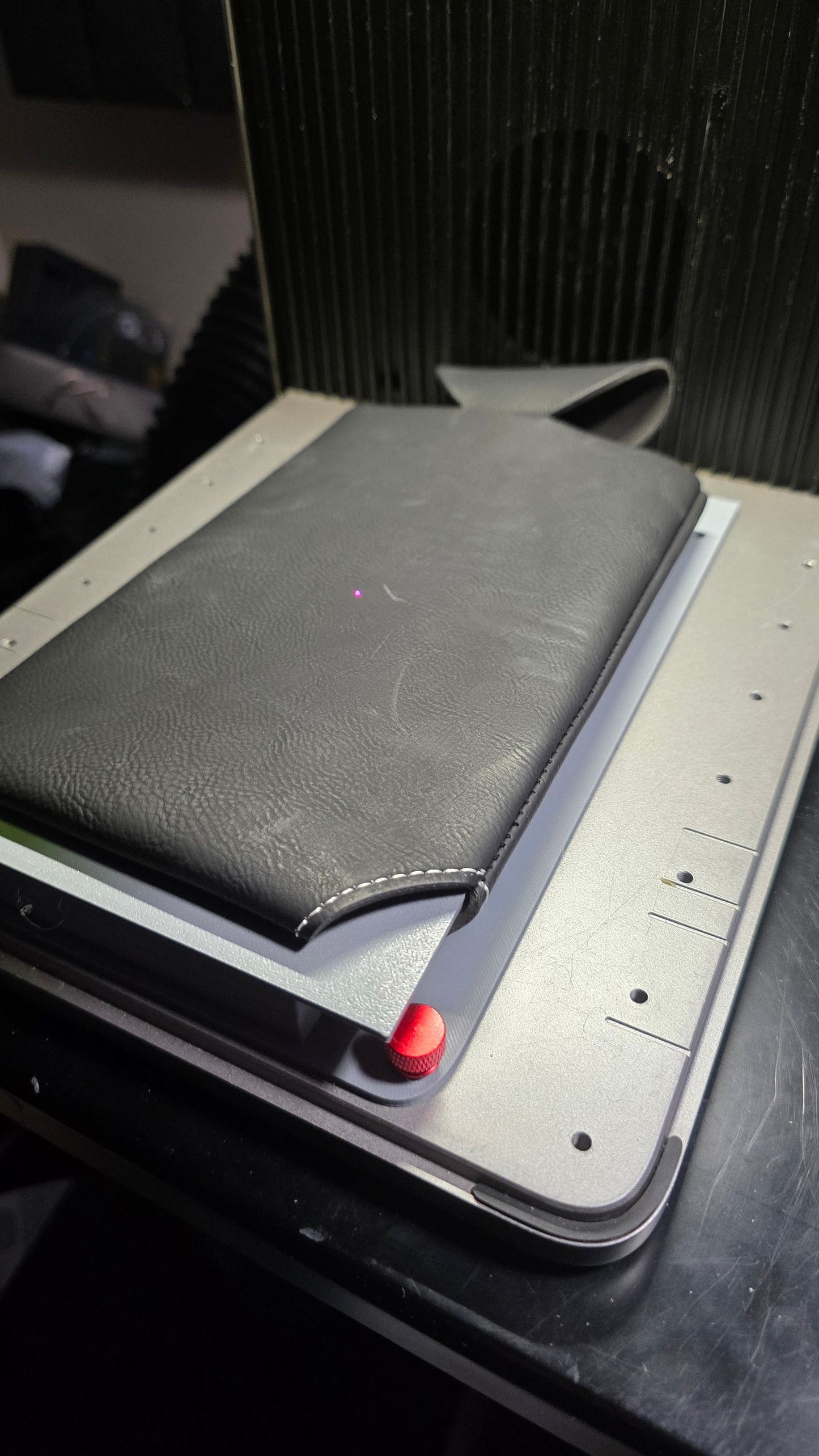 JDS Leather Wine Bag Jig for the xtool f1 ultra