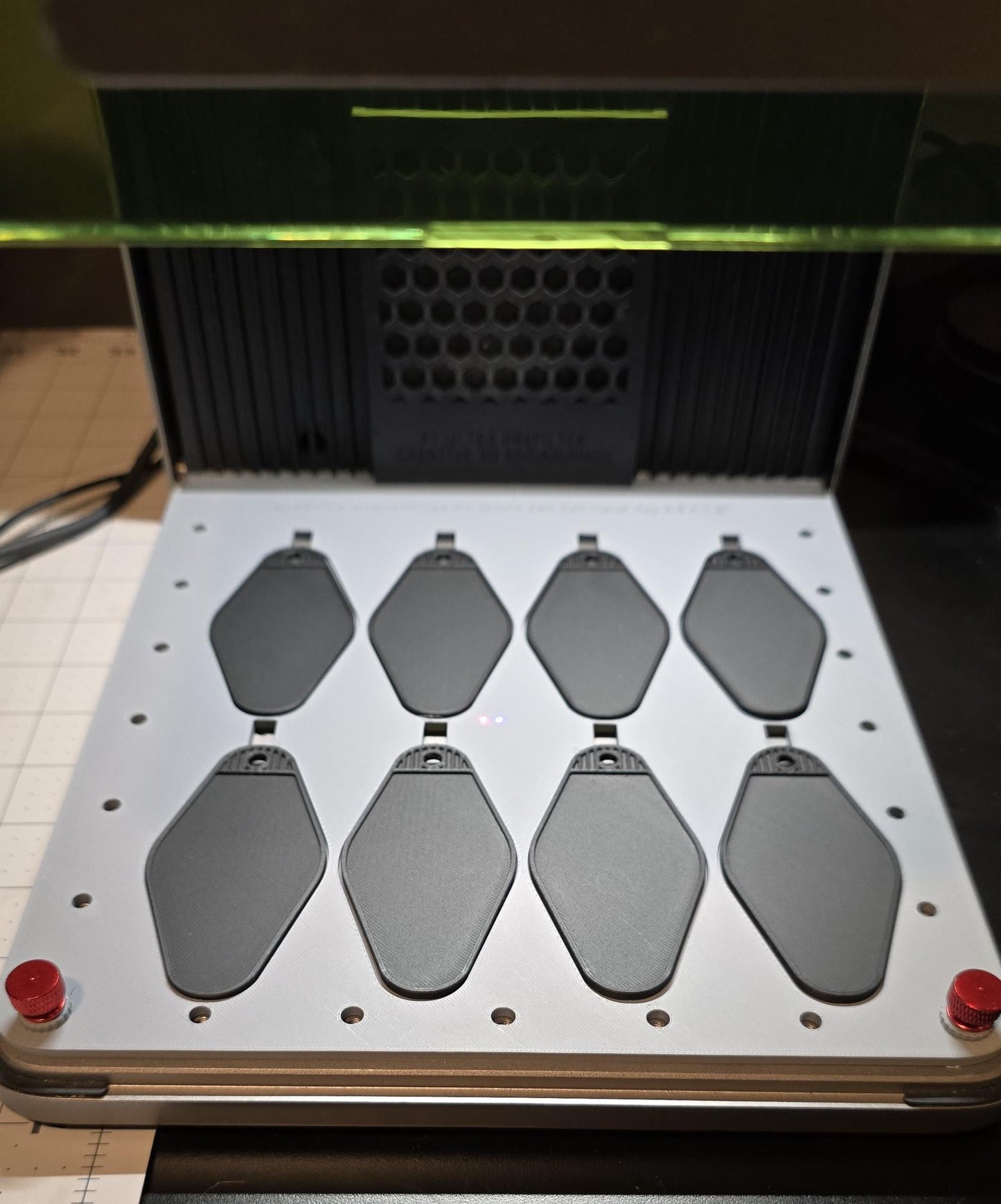 Hotel Key 3.5 x 1.8 Jig xTool F1 Ultra Laser Engraver, 3D Printed Jig, xTool Fiber Laser Jig, xTool F1 Ultra Jig, Fiber Jig, XCS File
