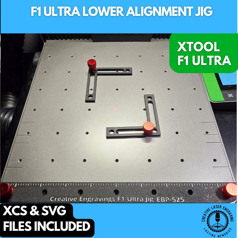 Align larger items on the xtool f1 ultra bed