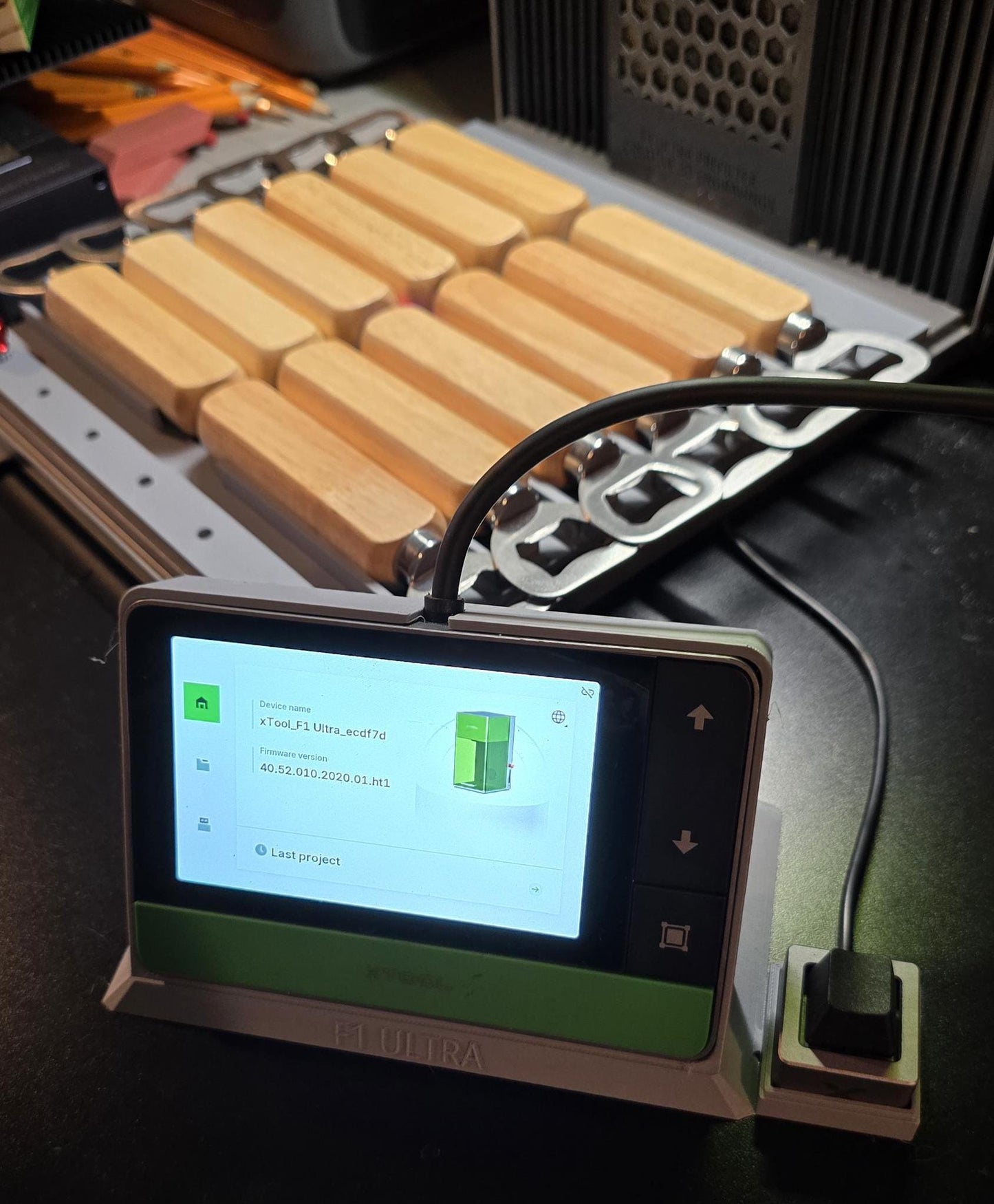 F1 Ultra 12 wood bottel opener jig