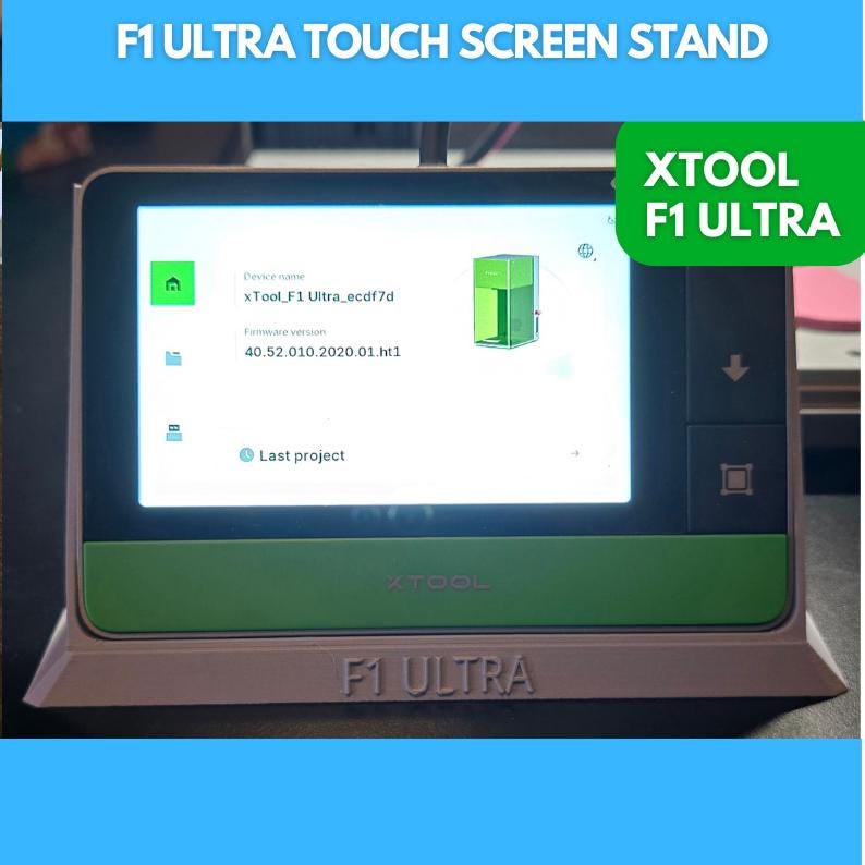 xTool F1 Ultra Touch Screen Stand, xTool Fiber Laser Jig, Laser Jig, Laser Template, Fiber Jig, 3D Jig, XCS File, F1 Laser Fixture