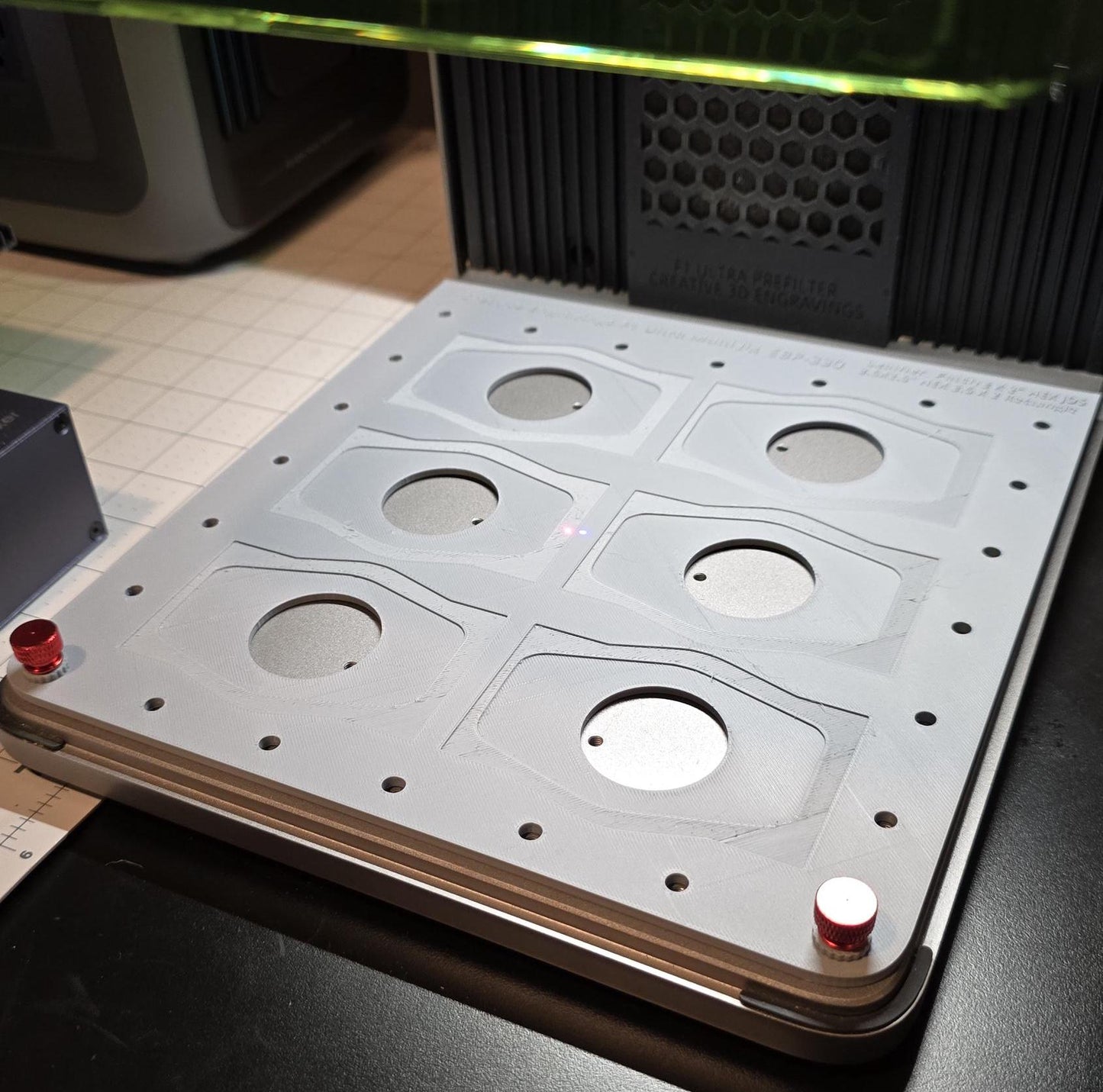 JDS 3.5 x 2.5 HEX, 3 x 2 Hex, 3.5 x 2 Rectangle Patch Jig xTool F1 Ultra, 3D Printed Jig, xTool Fiber Laser Jig, Fiber Jig, 3D Jig, XCS