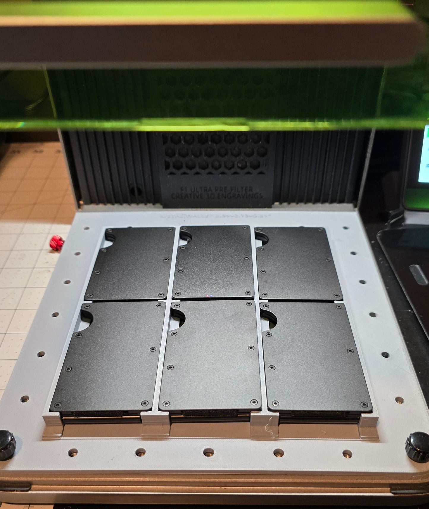 6 METAL WALLET Jig xTool F1 Ultra, 3D Printed Jig, xTool Fiber Laser Jig, xTool F1 Ultra Jig, Fiber Jig, 3D Jig, XCS File