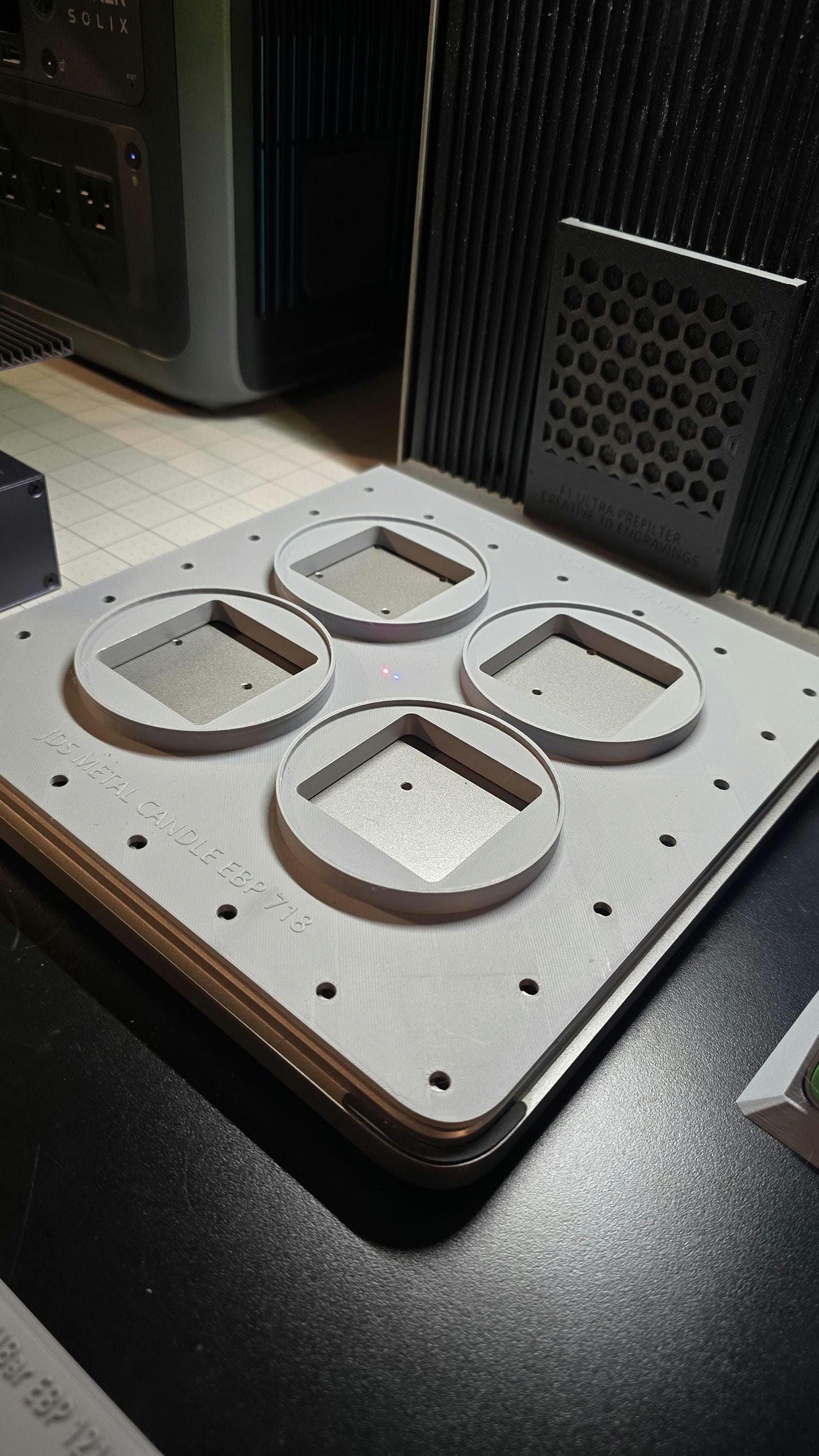 JDS Candle Jig xTool F1 Ultra Laser Engraver, 3D Printed Jig, xTool Fiber Laser Jig, xTool F1 Ultra Jig, Fiber Jig, 3D Jig, XCS File