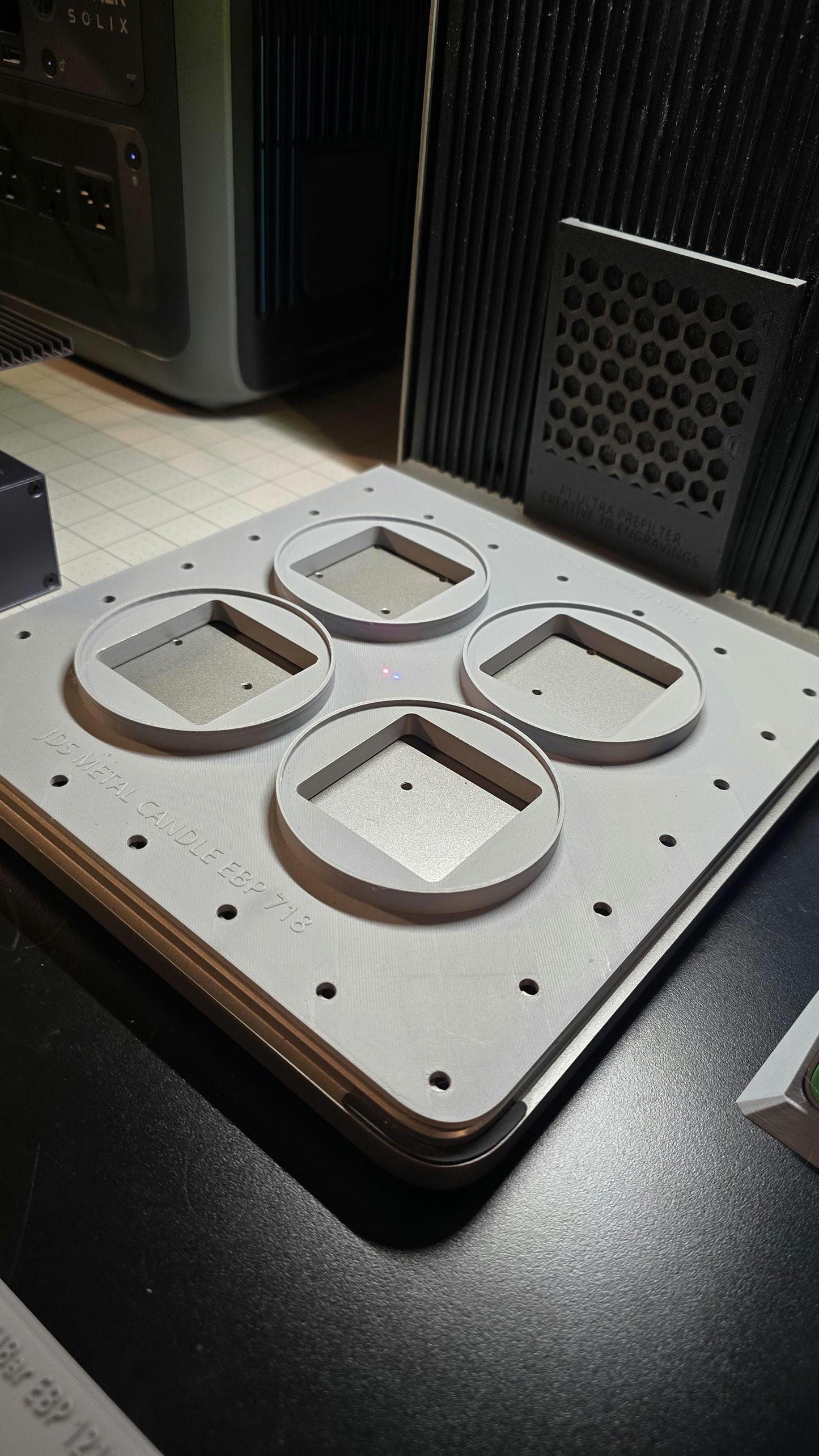 JDS Candle Jig xTool F1 Ultra Laser Engraver, 3D Printed Jig, xTool Fiber Laser Jig, xTool F1 Ultra Jig, Fiber Jig, 3D Jig, XCS File