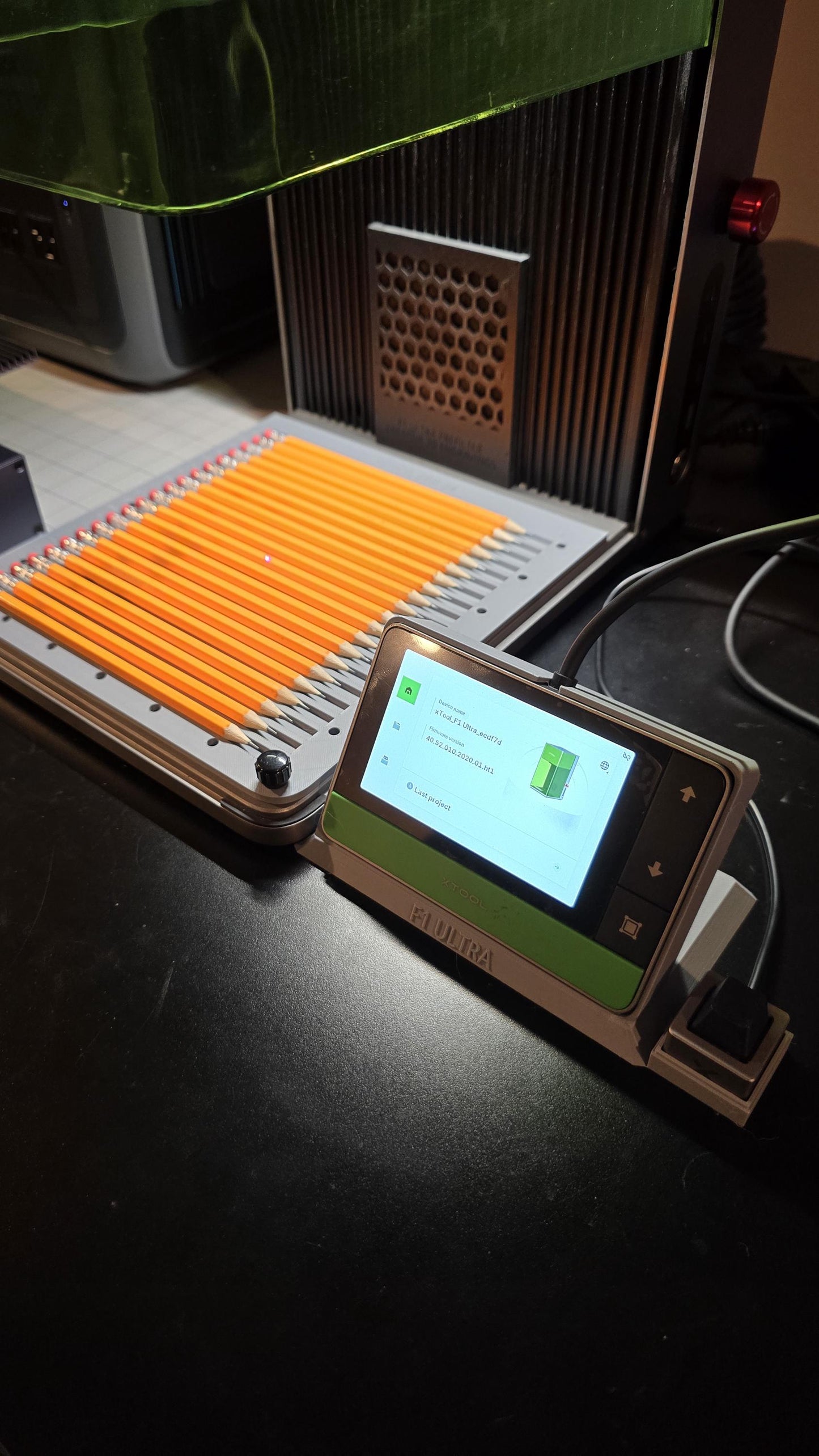 Pencil jig with touch screen holder