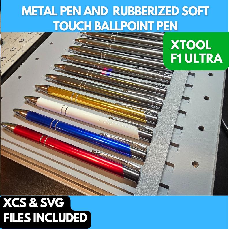 Metal Pen and Touch Pen Jig xTool F1 Ultra, 3D Printed Jig, xTool Fiber Laser Jig, xTool F1 Ultra Jig, Fiber Jig, 3D Jig, XCS File