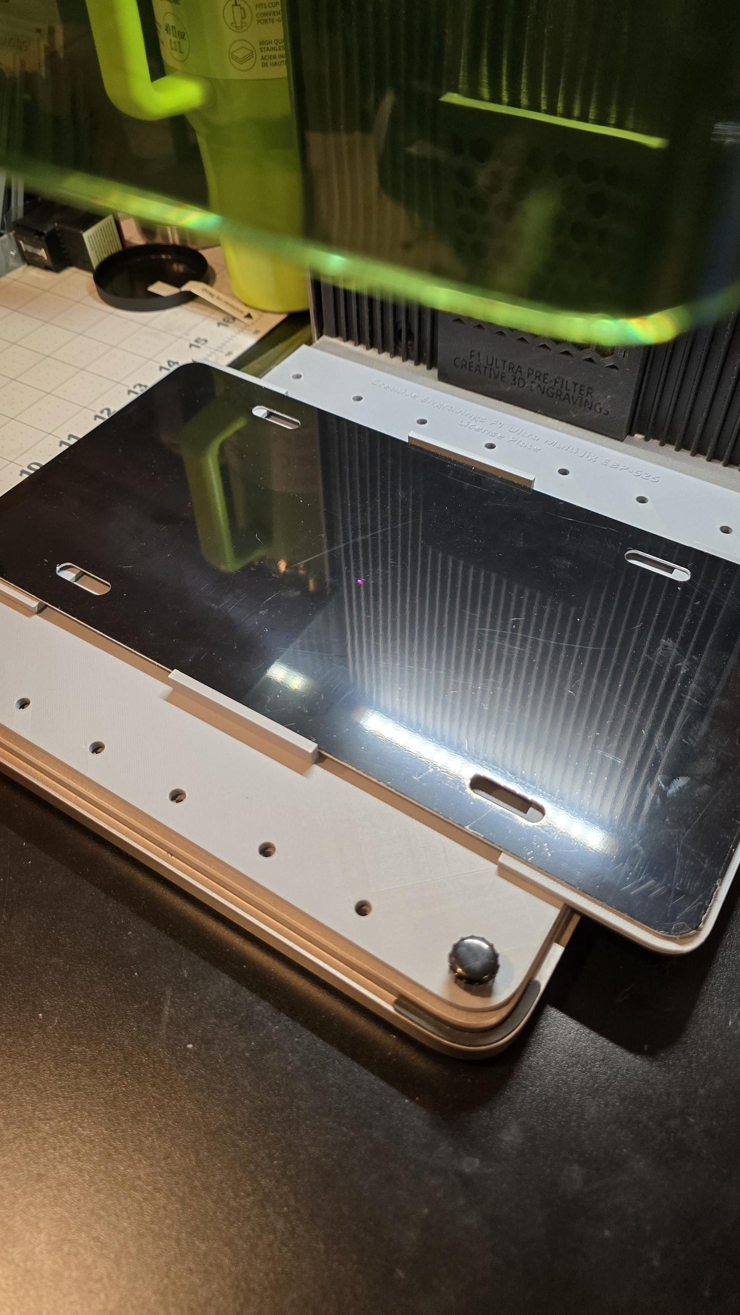 Car and Motorcycle License Plate Jig xTool F1 Ultra, 3D Printed Jig, xTool Fiber Laser Jig, xTool F1 Ultra Jig, Fiber Jig, 3D Jig, XCS File