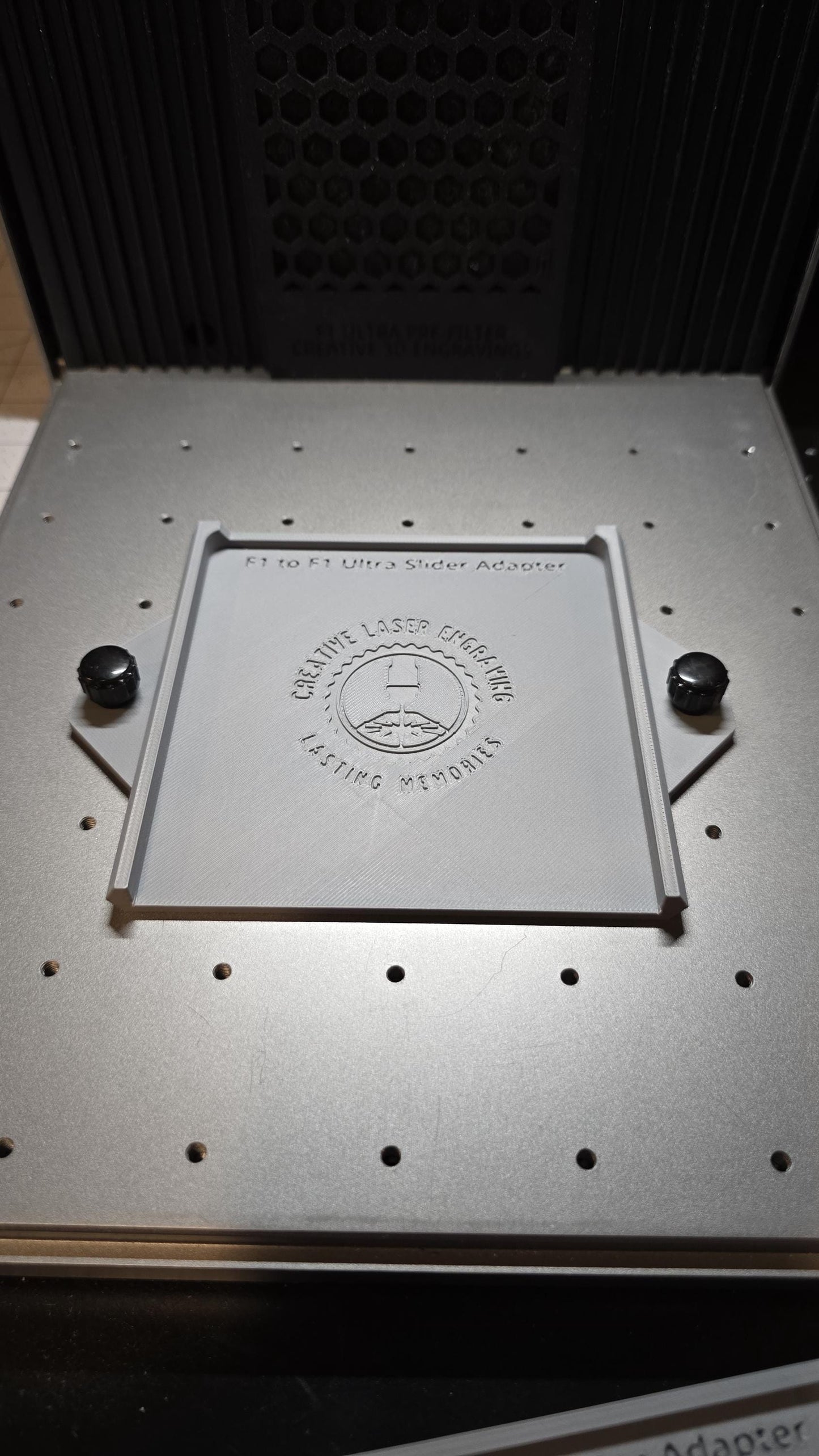Slider Adapter Use F1 Jigs on F1 Ultra with this Jig Adapter, 3D Printed Jig, xTool Fiber Laser Jig, xTool F1 Ultra Jig, Fiber Jig, XCS File