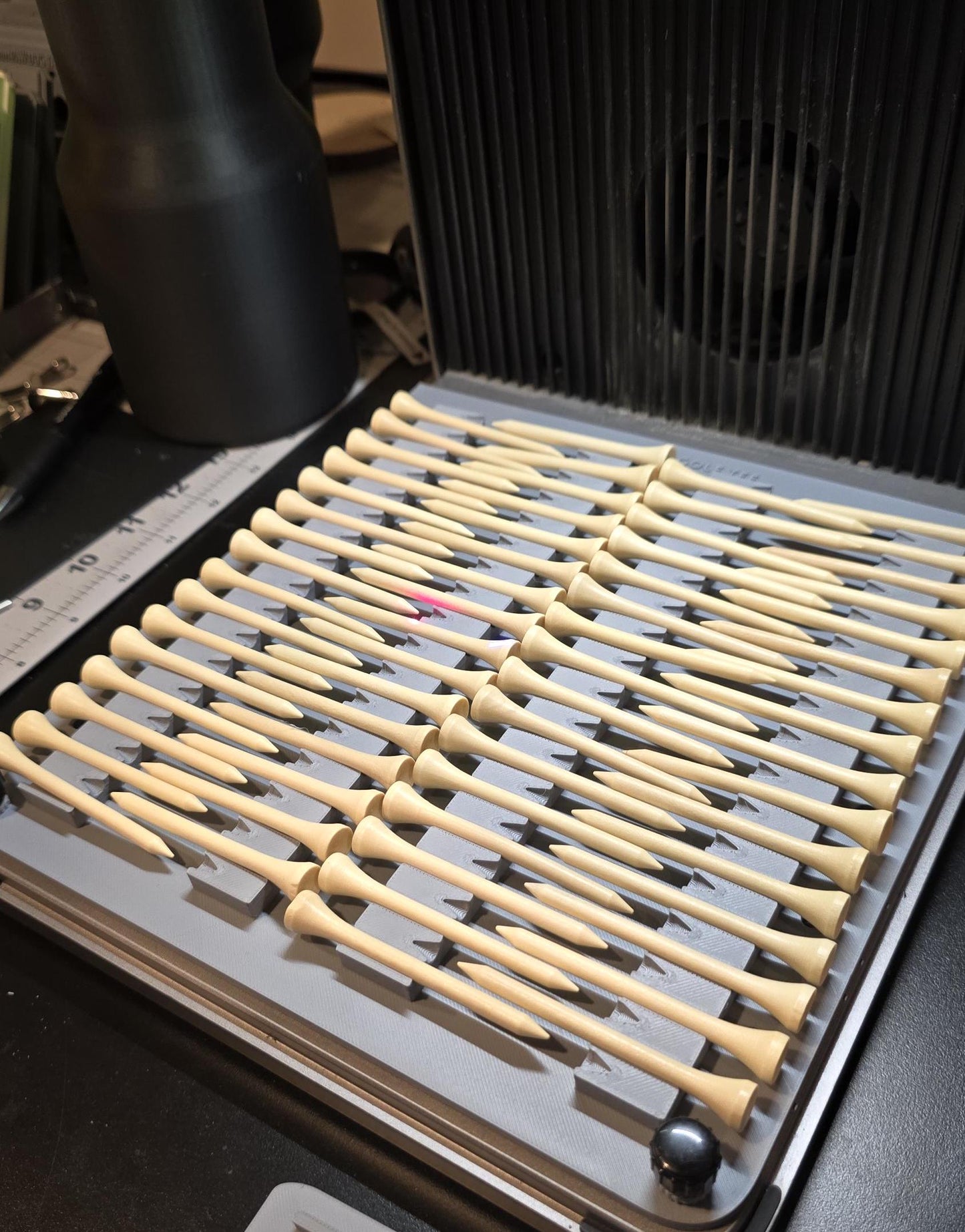 64 Golf Tee Jig, 3D Printed Jig, xTool Fiber Laser Jig, xTool F1 Ultra Jig, Fiber Jig, 3D Jig, XCS File