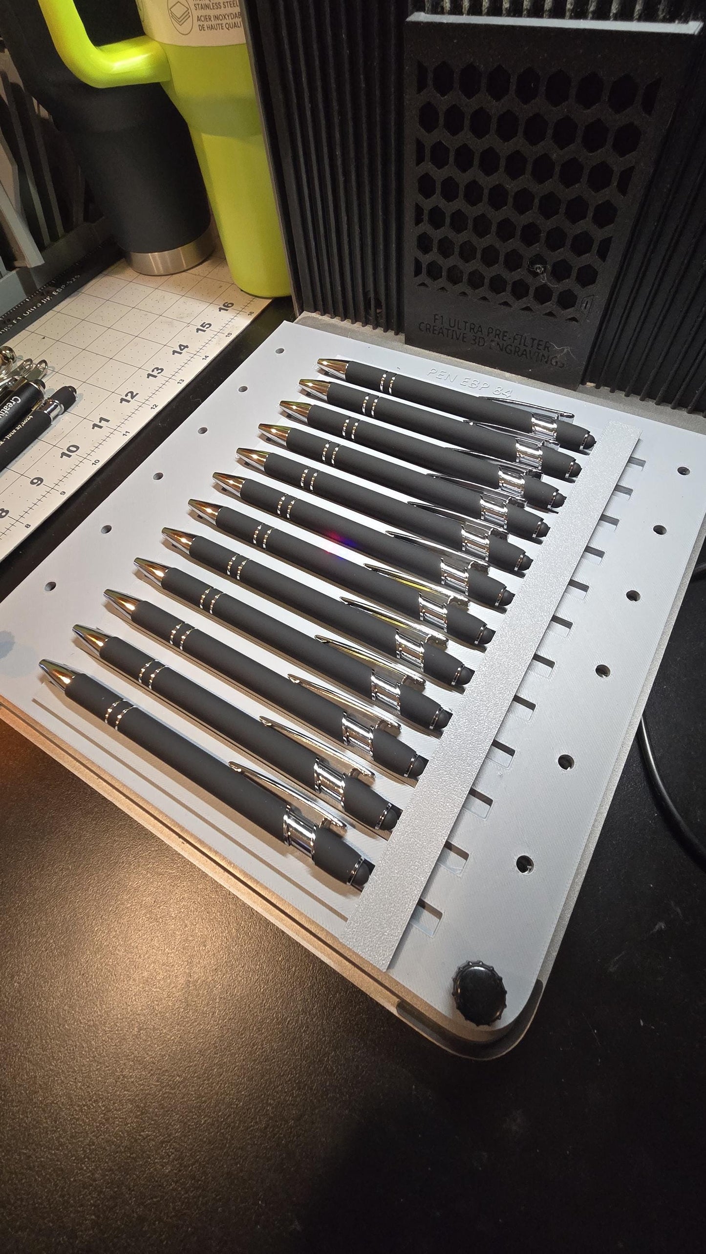Metal Pen and Touch Pen Jig xTool F1 Ultra, 3D Printed Jig, xTool Fiber Laser Jig, xTool F1 Ultra Jig, Fiber Jig, 3D Jig, XCS File