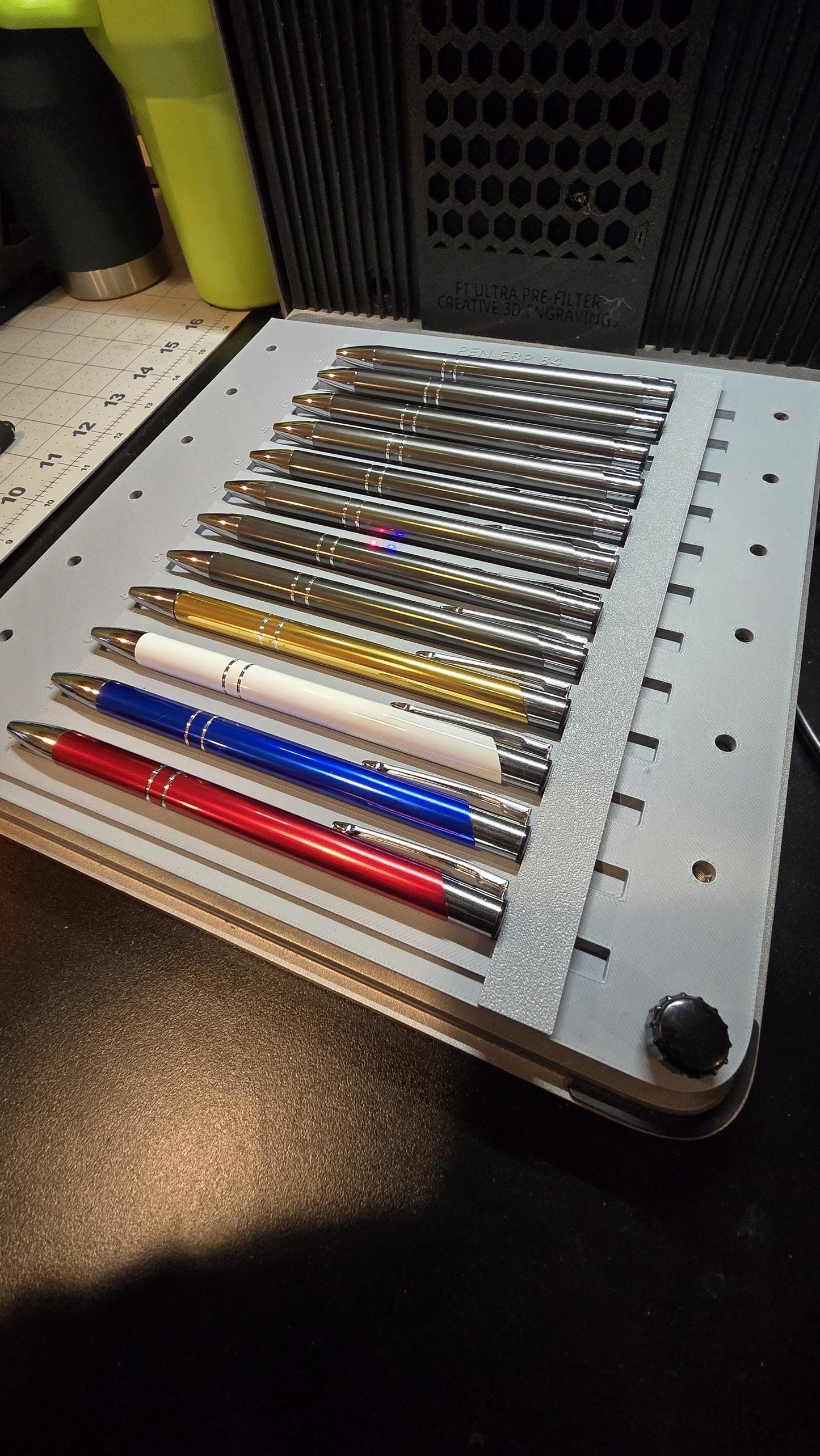 Metal Pen and Touch Pen Jig xTool F1 Ultra, 3D Printed Jig, xTool Fiber Laser Jig, xTool F1 Ultra Jig, Fiber Jig, 3D Jig, XCS File