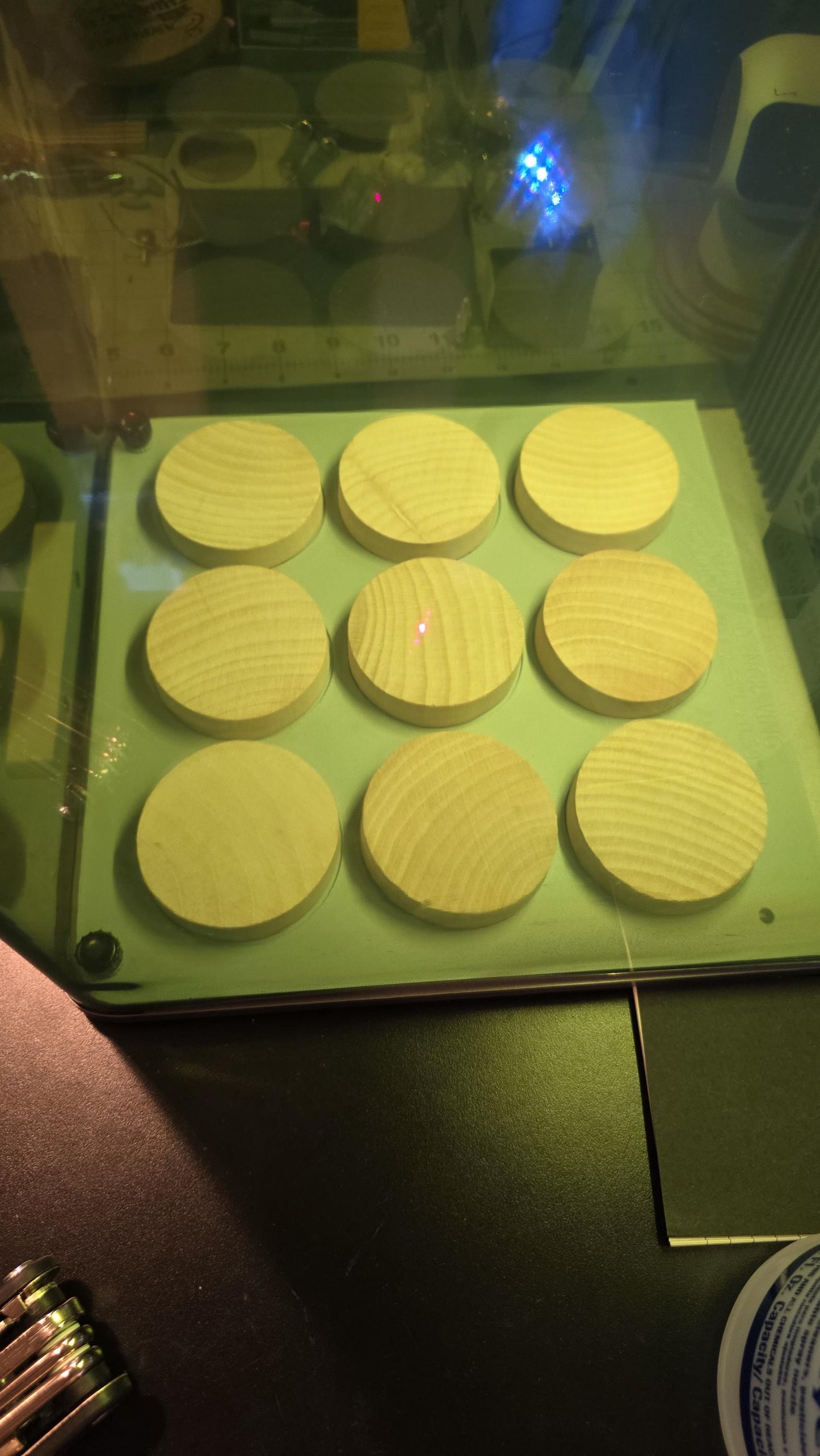 9 Round Wood Bottle Opener JIG with Alignment xTool F1 Ultra Laser Engraver, 3D Printed Jig, xTool Fiber Laser Jig, Laser Jig, Fiber Jig