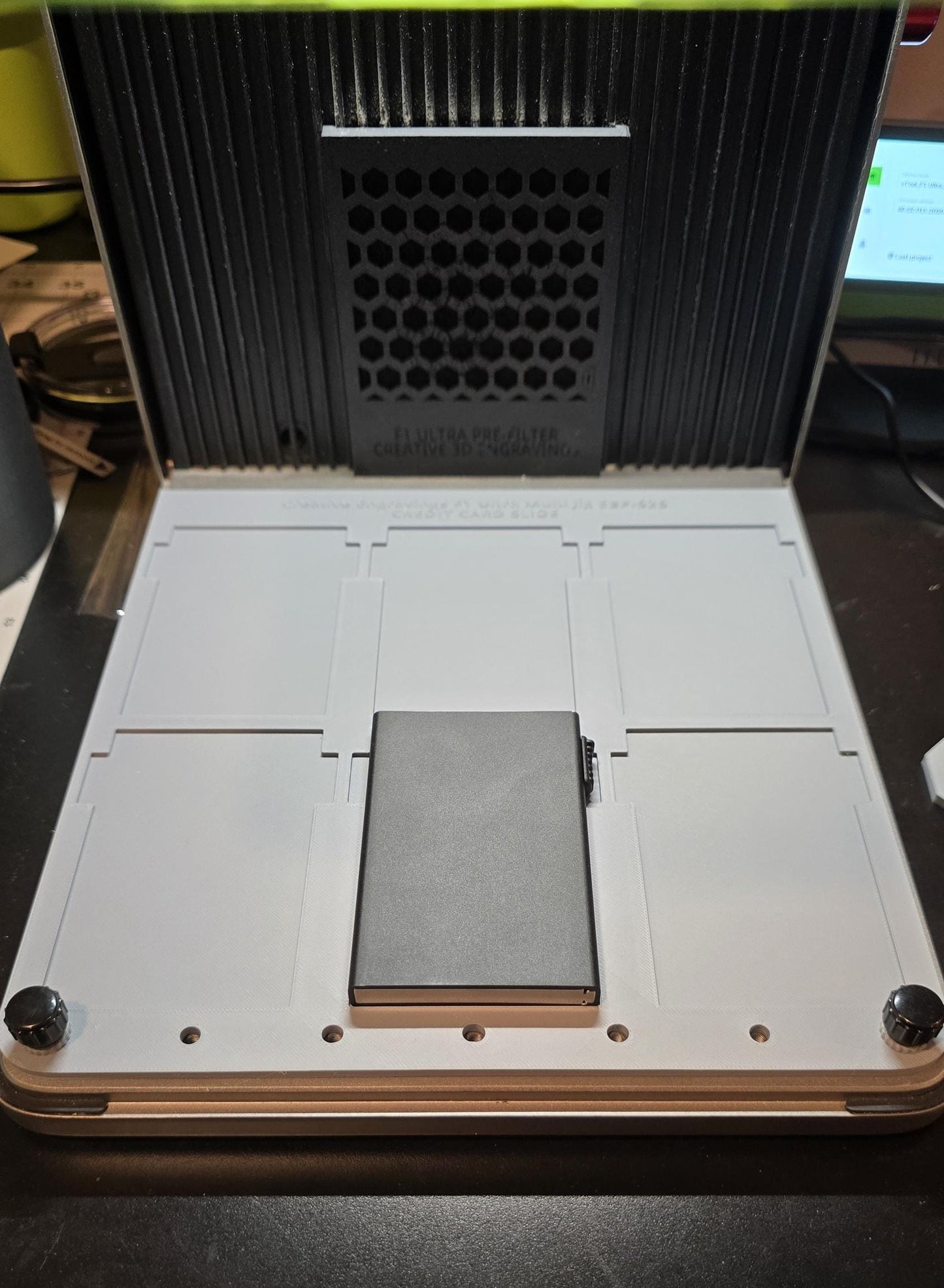 xTool F1 Ultra Pop up Credit Card , 3D Printed Jig, xTool Fiber Laser Jig, xTool F1 Ultra Jig, Fiber Jig, 3D Jig, XCS File, Laser Engraver