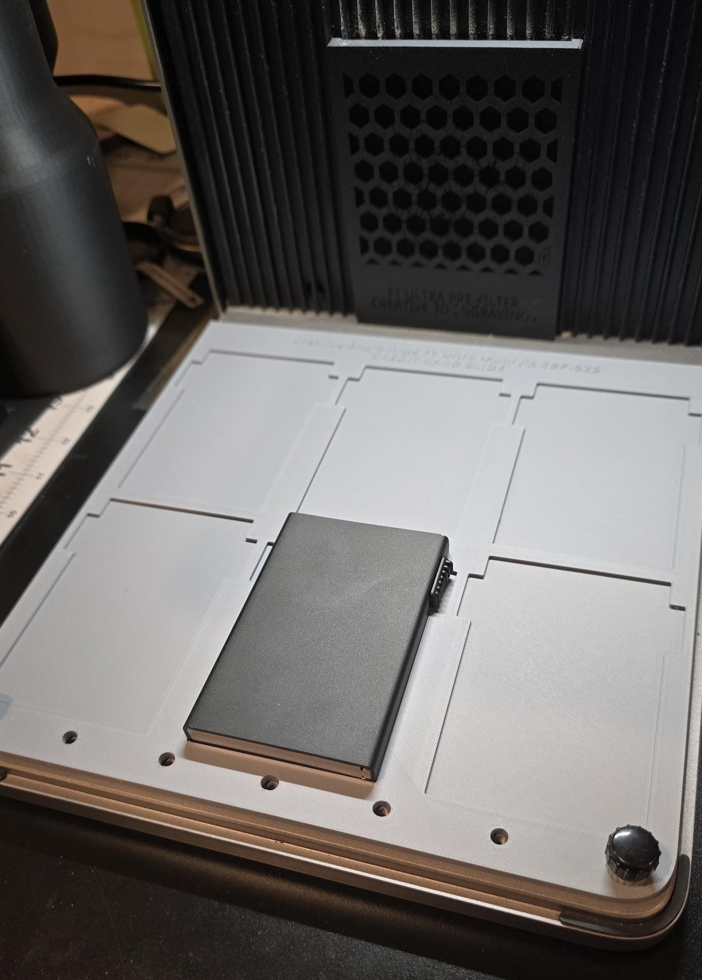 xTool F1 Ultra Pop up Credit Card , 3D Printed Jig, xTool Fiber Laser Jig, xTool F1 Ultra Jig, Fiber Jig, 3D Jig, XCS File, Laser Engraver