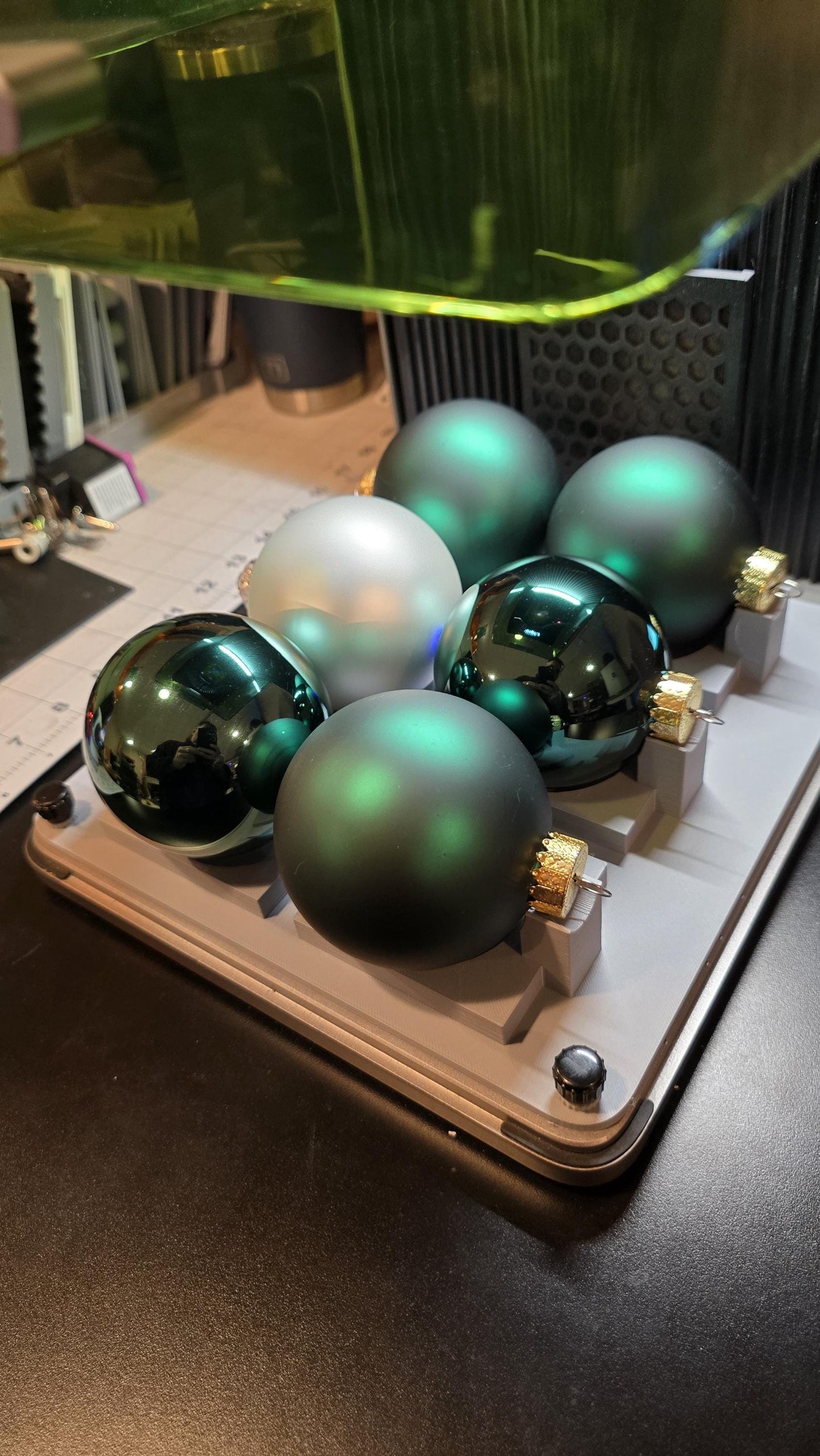 80 mm Ornament Jig with Alignment xTool F1 Ultra Laser Engraver, 3D Printed Jig, xTool Fiber Laser Jig, Laser Jig, Fiber Jig, XCS File,