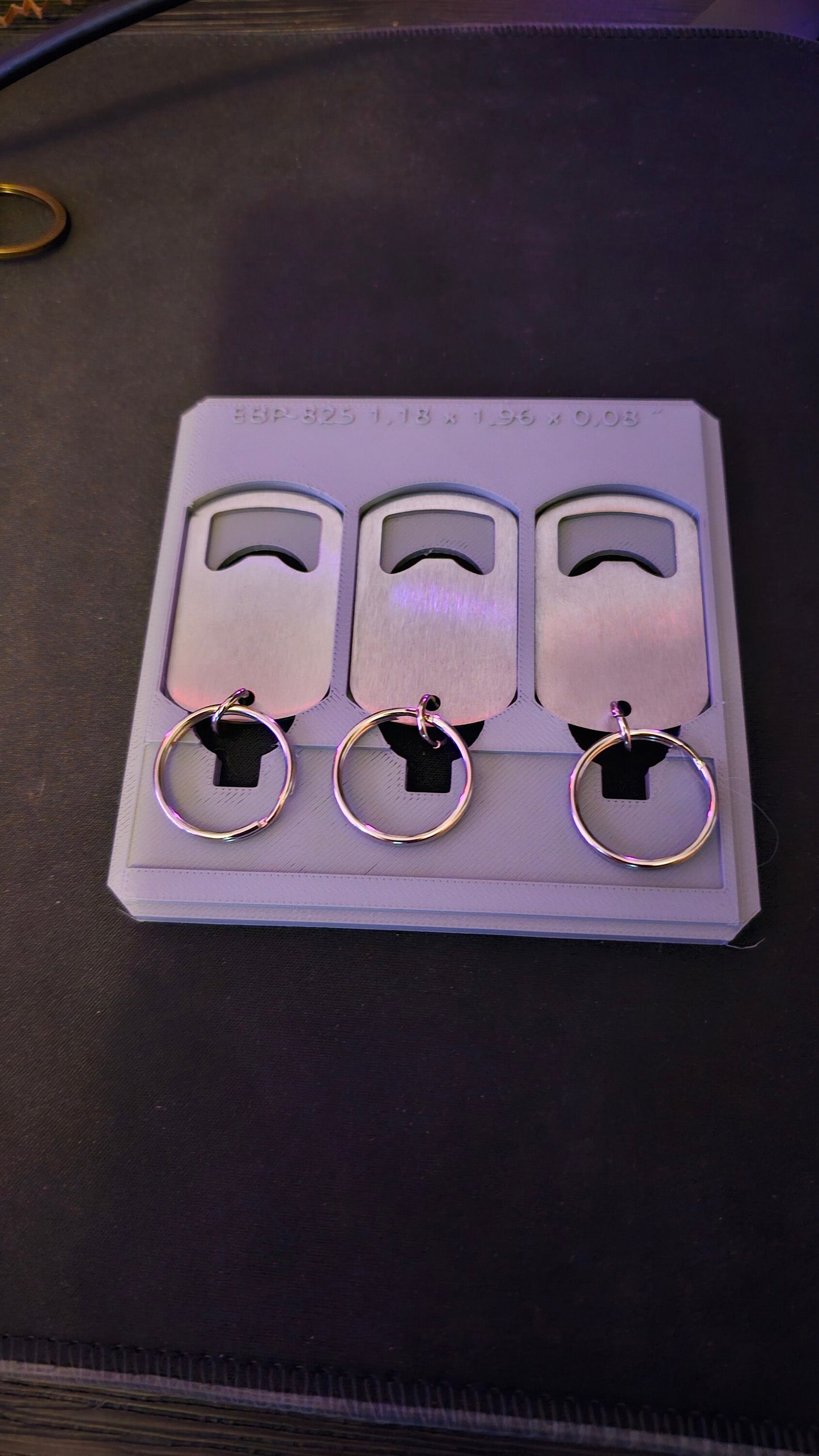 Metal Bottle Opener KeyChain Jig xTool F1 Laser Engraver