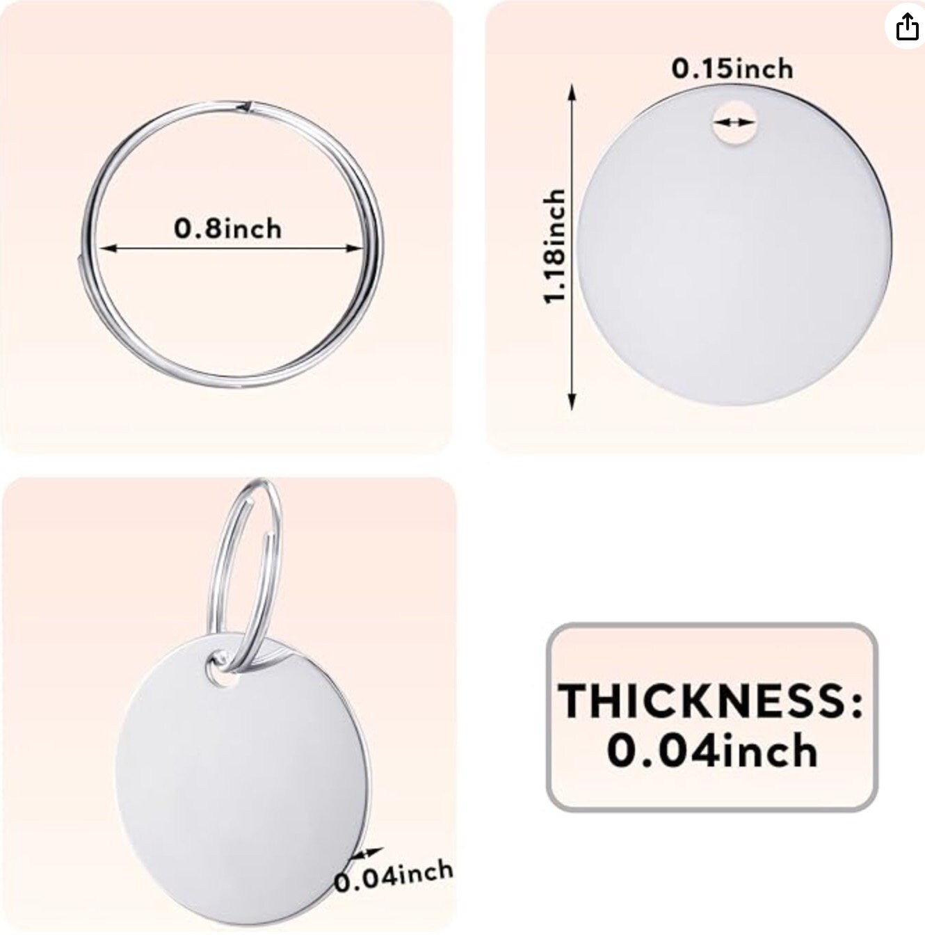 9 Circle 30 mm Tag Jig xTool F1 Laser Engraver