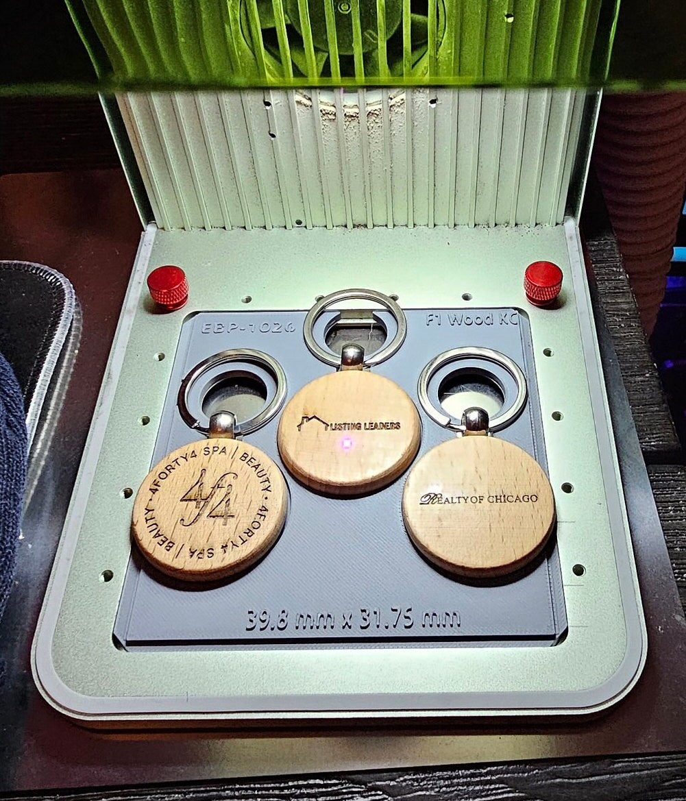 xTool F1 Laser Engraver 3 Circle Wood Key Chain Jig