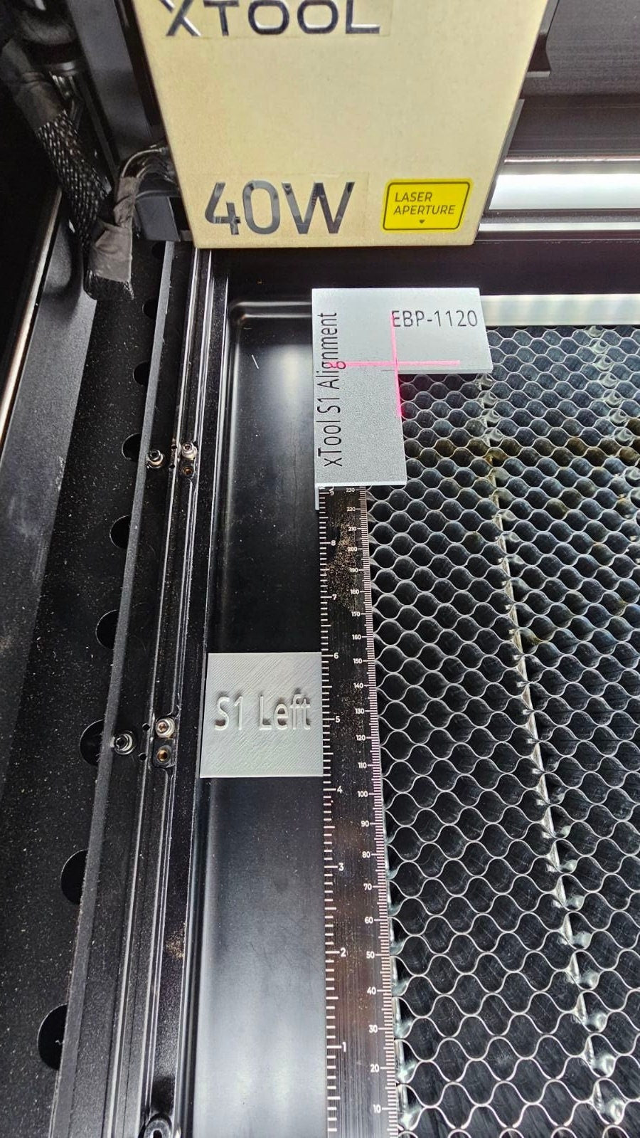 S1 Alingment Jig for the xTool S1 Laser engraver