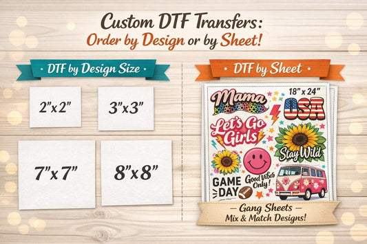 Custom DTF Transfers - Full Color DTF Shirt Heat Transfer | Warm Peel Advantage
