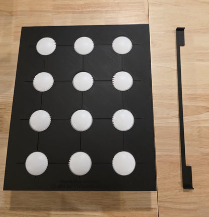 This is the base ball jig the base ball alignment tray and the alignment bar that helps center the jig on the bed