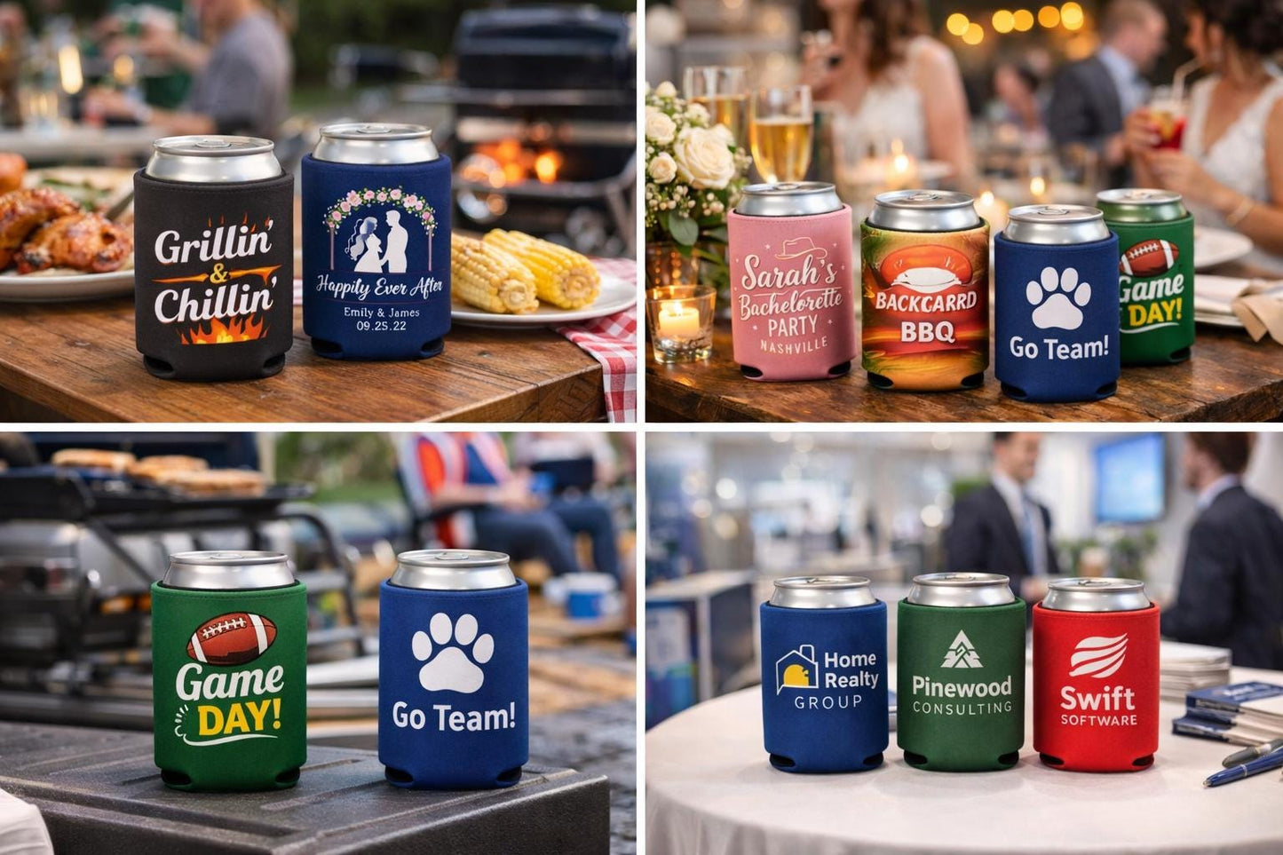 Personalized Neoprene Can Cooler - Custom 12oz Can Sleeve | Insulated Drink Holder
