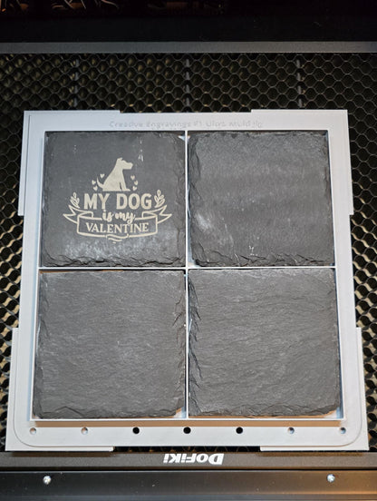 4 Slate Coaster adapters not included with this adapter