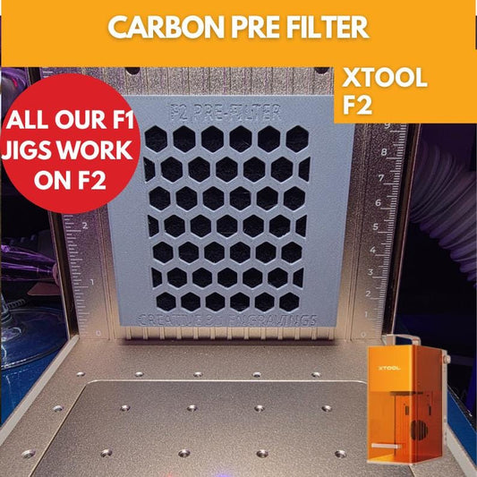 xTool F2 Pre Filter – Carbon Air Filter for Laser Engraving Dust & Smoke Trap