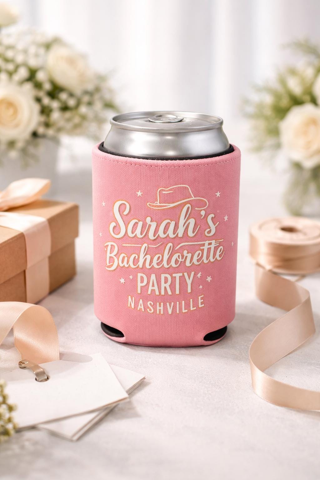 Personalized Neoprene Can Cooler - Custom 12oz Can Sleeve | Insulated Drink Holder
