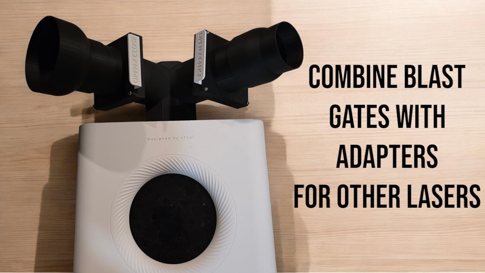 Blast gates ensure that suction remains high by closing off the laser not in use.  It also helps prevent smoke leakage