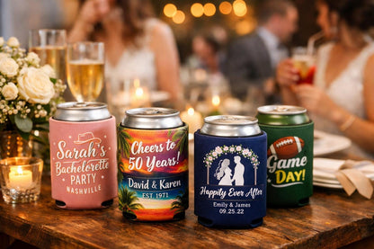 Personalized Neoprene Can Cooler - Custom 12oz Can Sleeve | Insulated Drink Holder