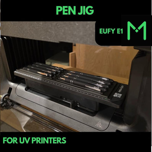EUFY E1 UV  Pen Jig, UV printing, Metal Pen Jig, Rubber Pen Jig