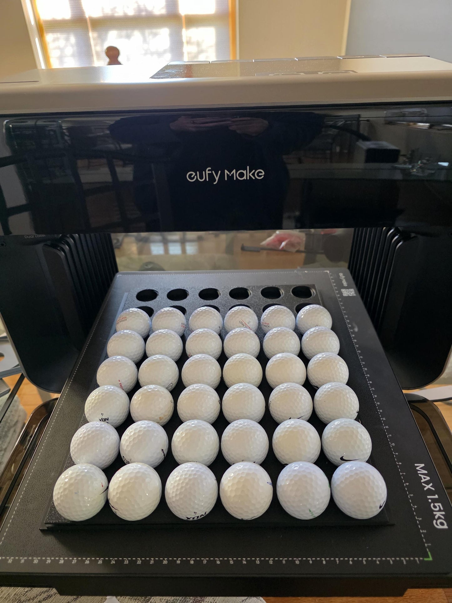 EUFY E1 UV Printer 48 Golf Ball Jig, Gol Ball UV printing, Golf Ball Jig, Golf Ball template
