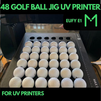 EUFY E1 UV Printer 48 Golf Ball Jig, Gol Ball UV printing, Golf Ball Jig, Golf Ball template