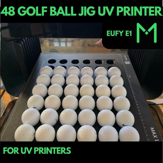 EUFY E1 UV Printer 48 Golf Ball Jig, Gol Ball UV printing, Golf Ball Jig, Golf Ball template