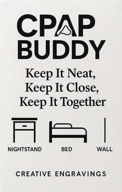 CPAP Buddy, CPAP house organizer, cpap hose, cpap hose holder
