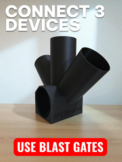 New xTool AP2 SafetyPro Air Purifier Splitter, F1 Ultra & S1 Inline Y Adapter for xTool Exhaust Fan, F2 Ultra splitter