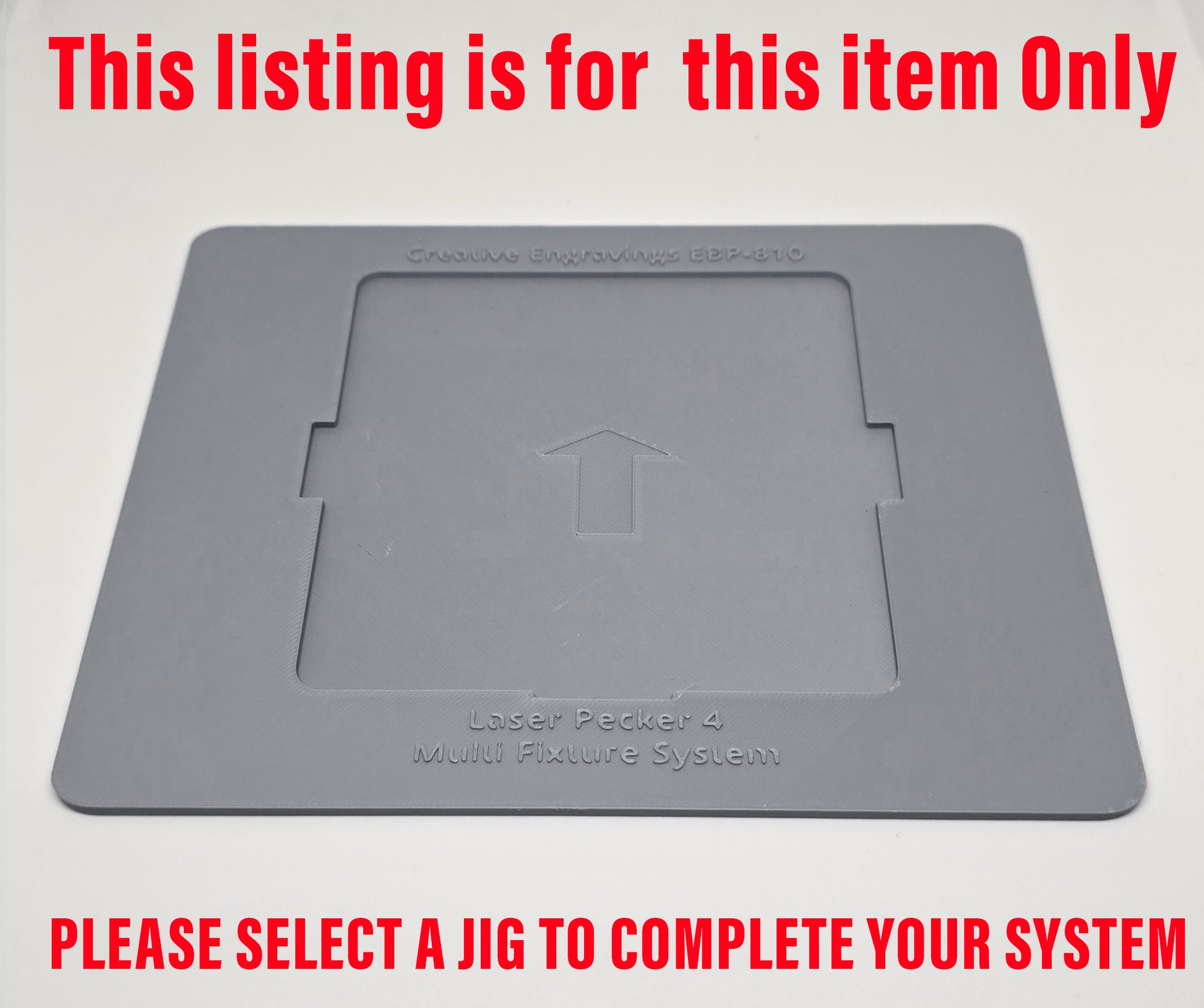 this listing is for this item only please select a jig to complete your system