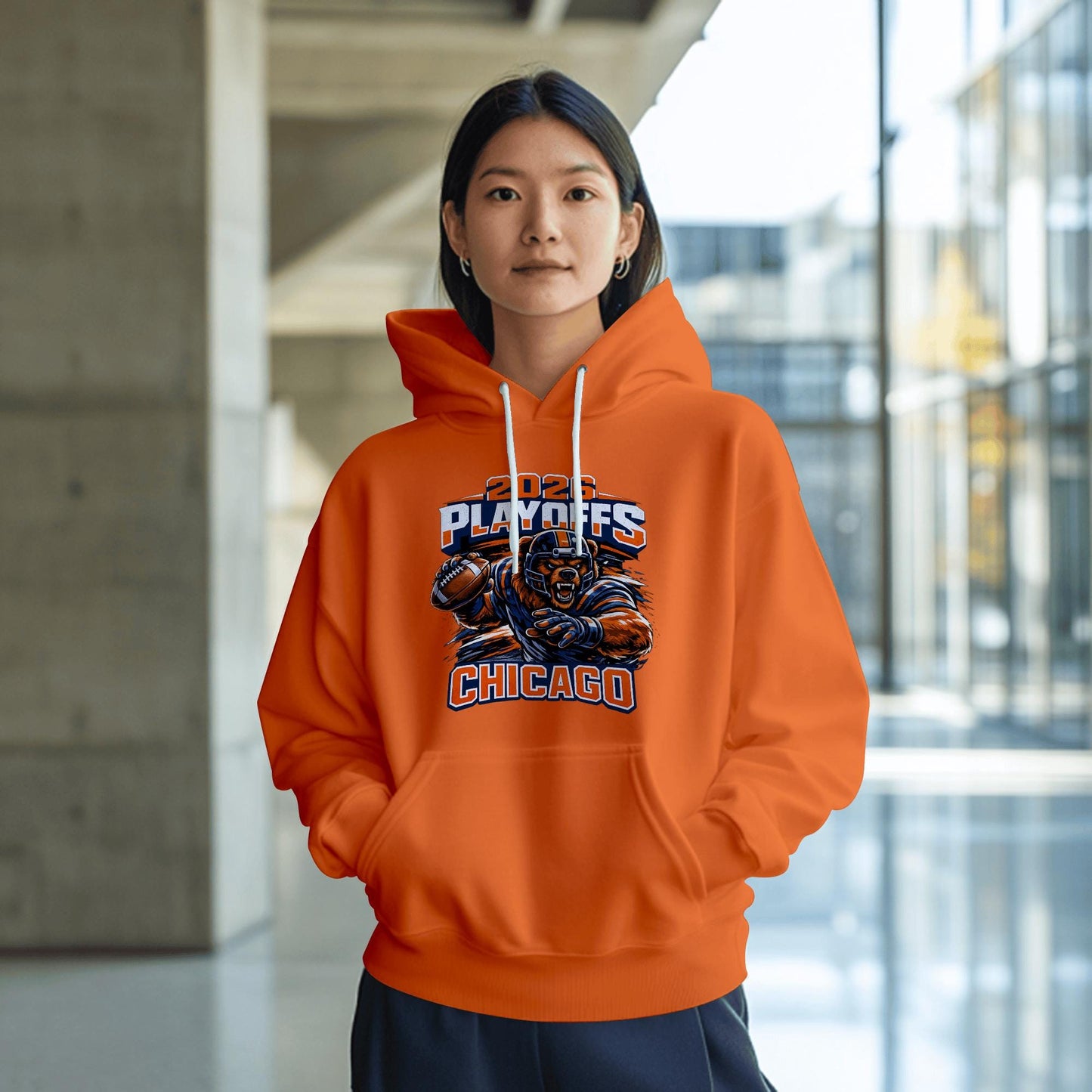 Football Playoff Hoodies – Custom Team Color Hoodies & Chicago Playoff Tees