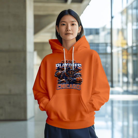 Football Playoff Hoodies – Custom Team Color Hoodies & Chicago Playoff Tees
