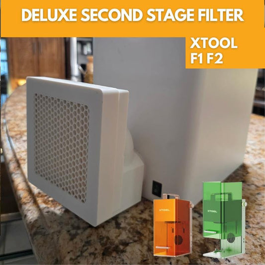 xTool Second Stage Filter – Quiet Smoke Filter for F1 & F2 Exhaust Hose
