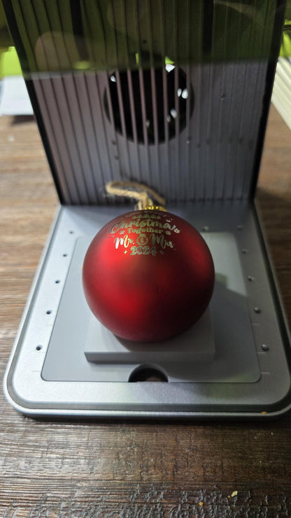 Ornament Jig with Alignment xTool F1 Laser Engraver, 3D Printed Jig, xTool Fiber Laser Jig, Laser Jig, Fiber Jig, XCS File,