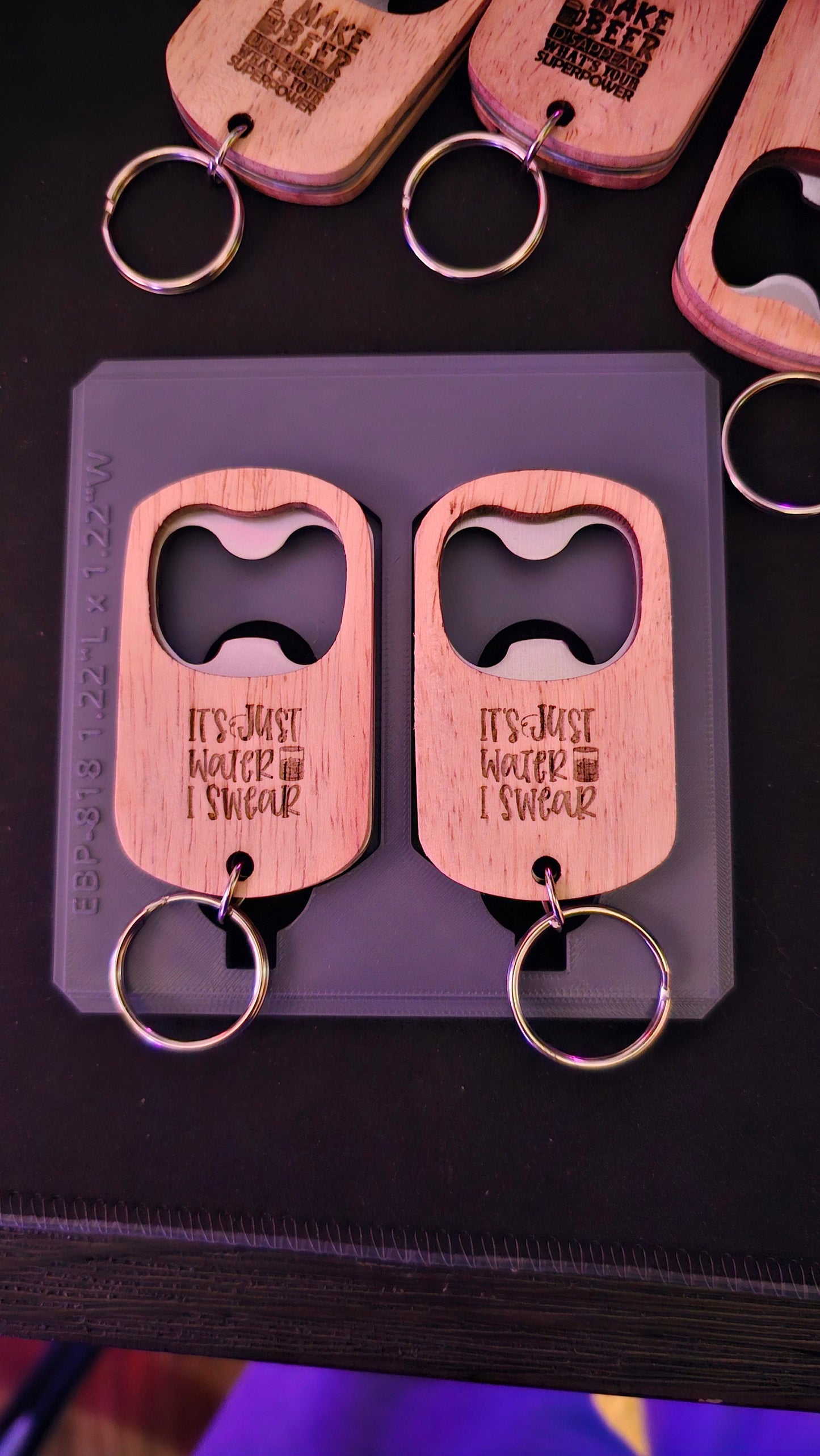 xTool F1 Laser Engraver Wood Bottle opener Jig