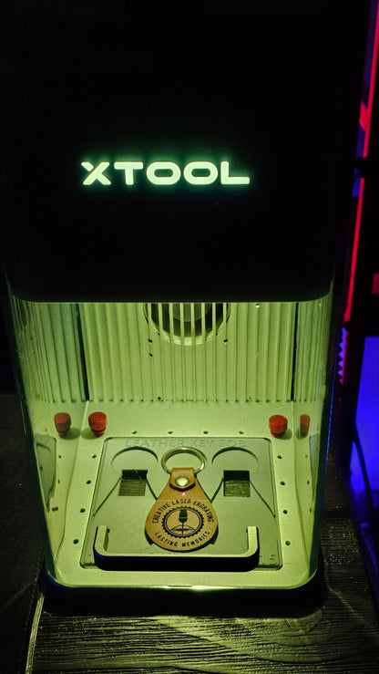 Leather Key Fob Jig xTool F1 Laser Engraver